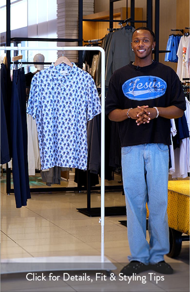 Victor OoohCotton<sup>®</sup> Palm Tree Print Polo, sales video thumbnail