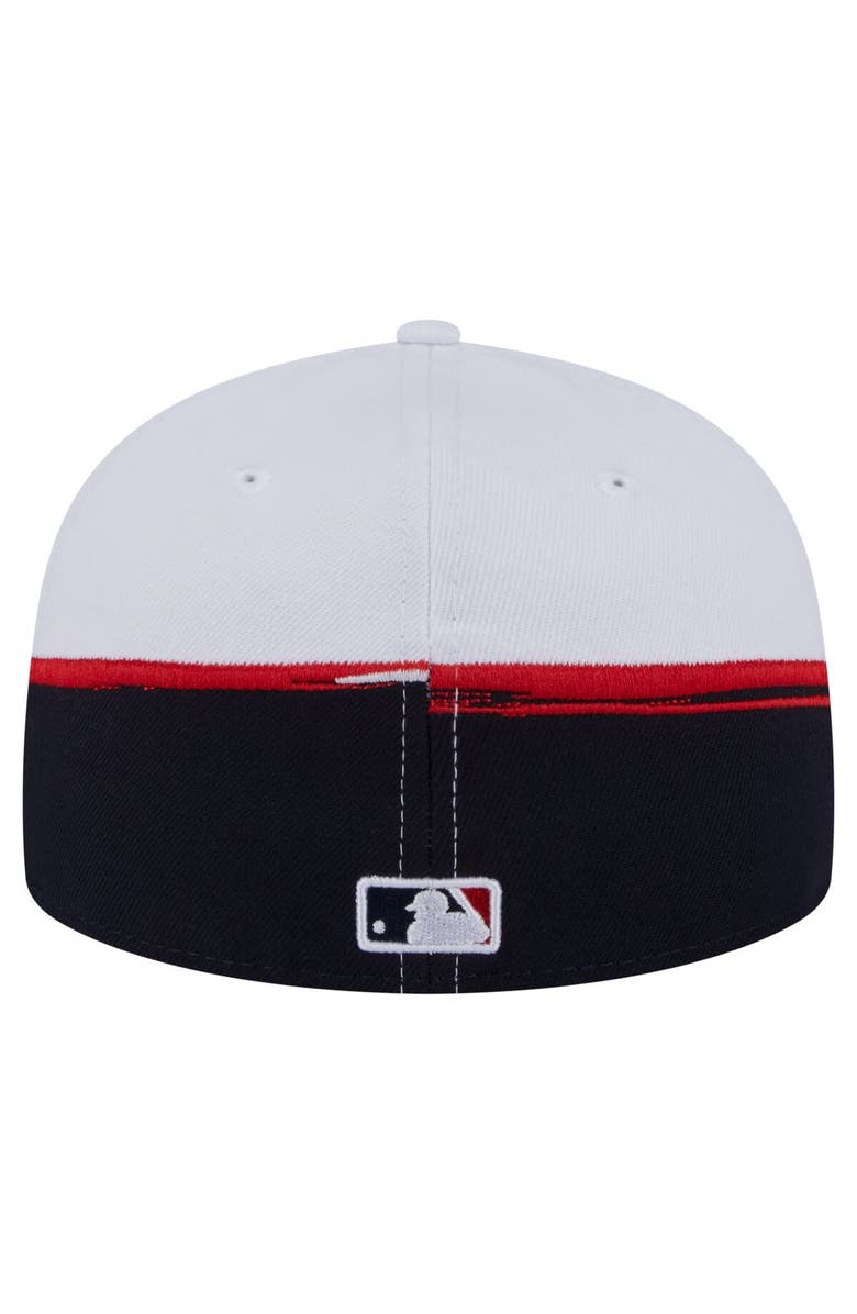 New Era Men's New Era  Navy/White Boston Red Sox Paint Stroke 59FIFTY Fitted Hat, Alternate, color, Navy