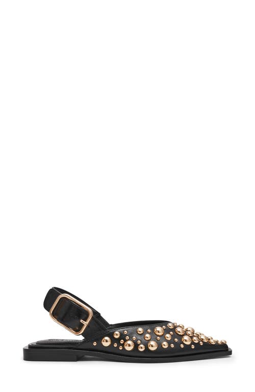 Steve Madden Shay Pointed Toe Slingback Flat In Black