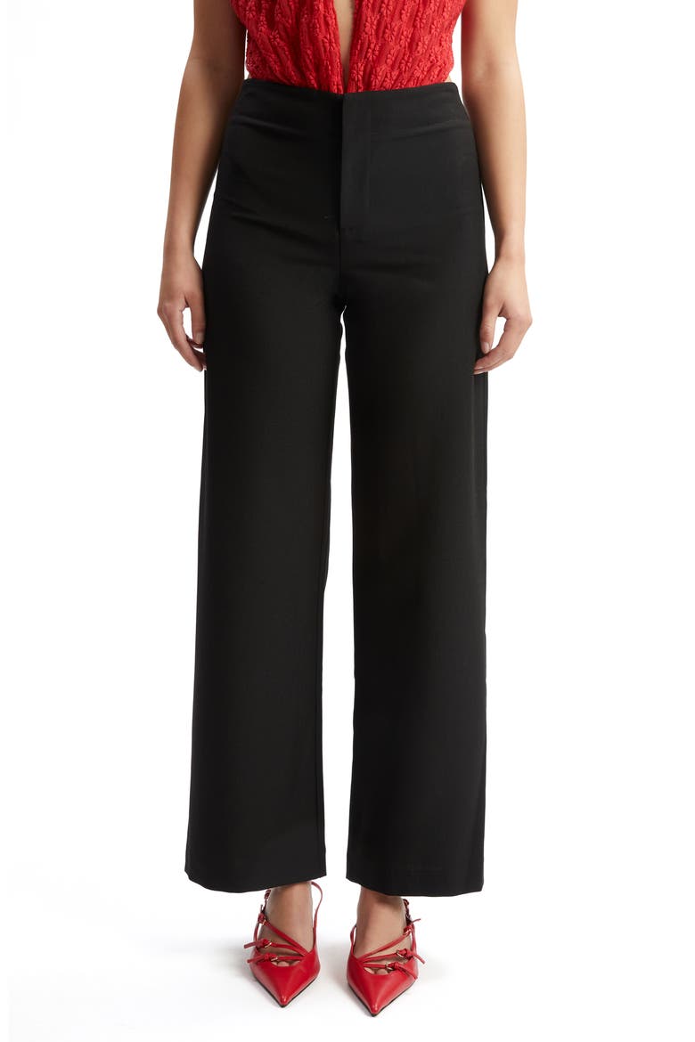 Balia Hipster Wide Leg Pants, Main, color, BLACK
