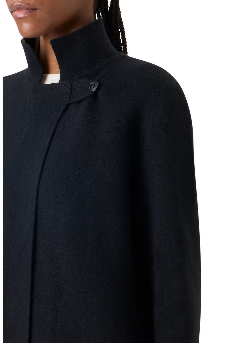 Zebra Stripe Reversible Cashmere Jacket, Alternate, color, BLACK-ECRU