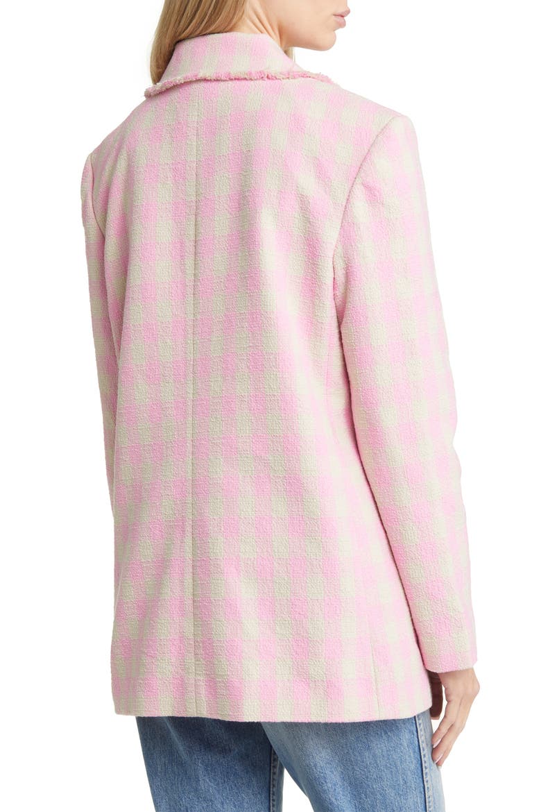 Bree Kae Check Tweed Blazer, Alternate, color, BONBON CHECKS BIRCH