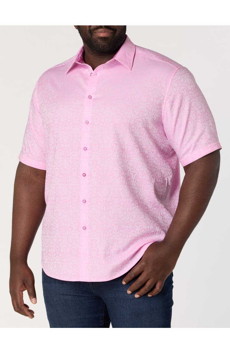 Robert Graham DXL Big & Tall Luther Sport Shirt V2, Main, color, Lt Pink