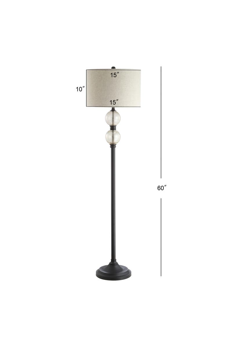 January Glass/Metal LED Floor Lamp, Alternate, color, Oil Rubbed Bronze