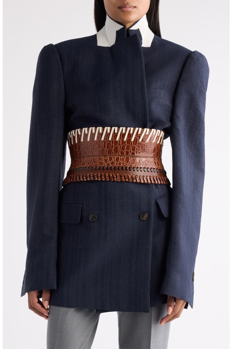 Whipstitch Leather Corset Belt (Women) | Nordstrom