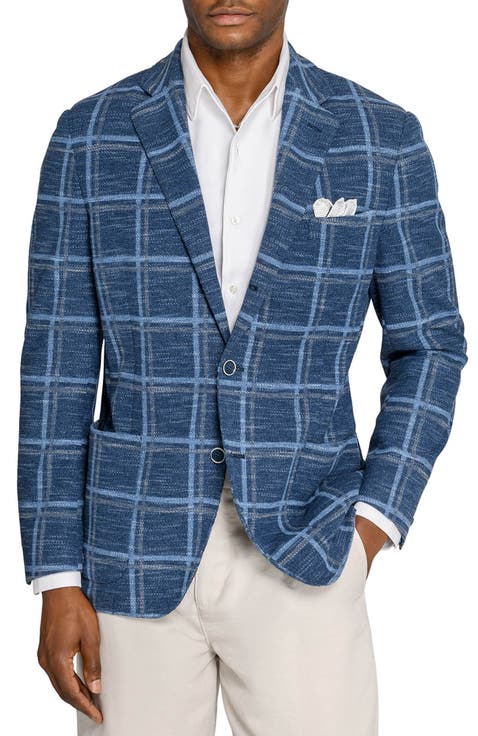 Macon Windowpane Texture Blazer