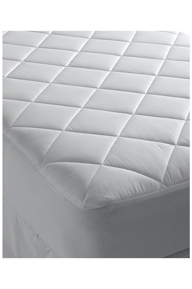 Supima Mattress Pad, Main, color, White