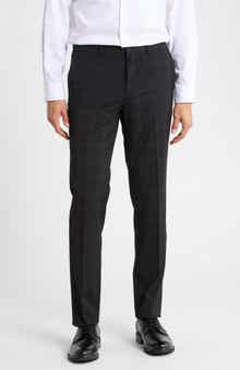 Hesten Flat Front Glen Plaid Dress Pants
