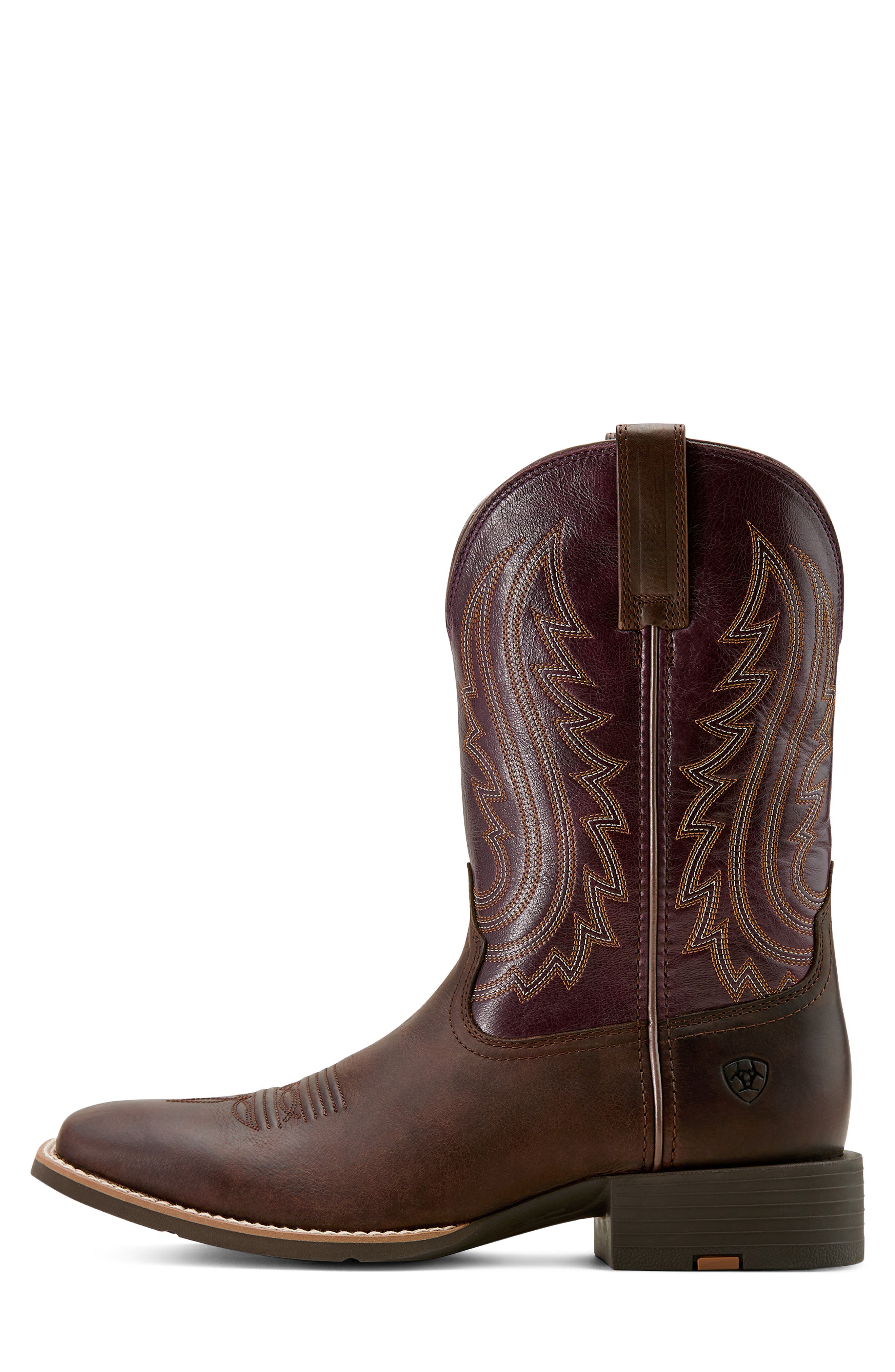 Sport Big Country Leather Western Boot, Alternate, color, BROWN