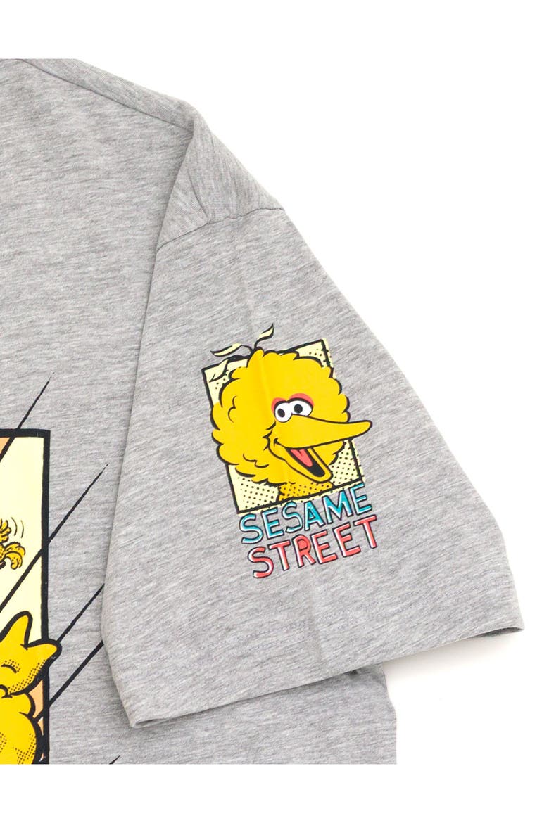 Crewneck Short Sleeve T-Shirt, Alternate, color, Heather Grey Sesame