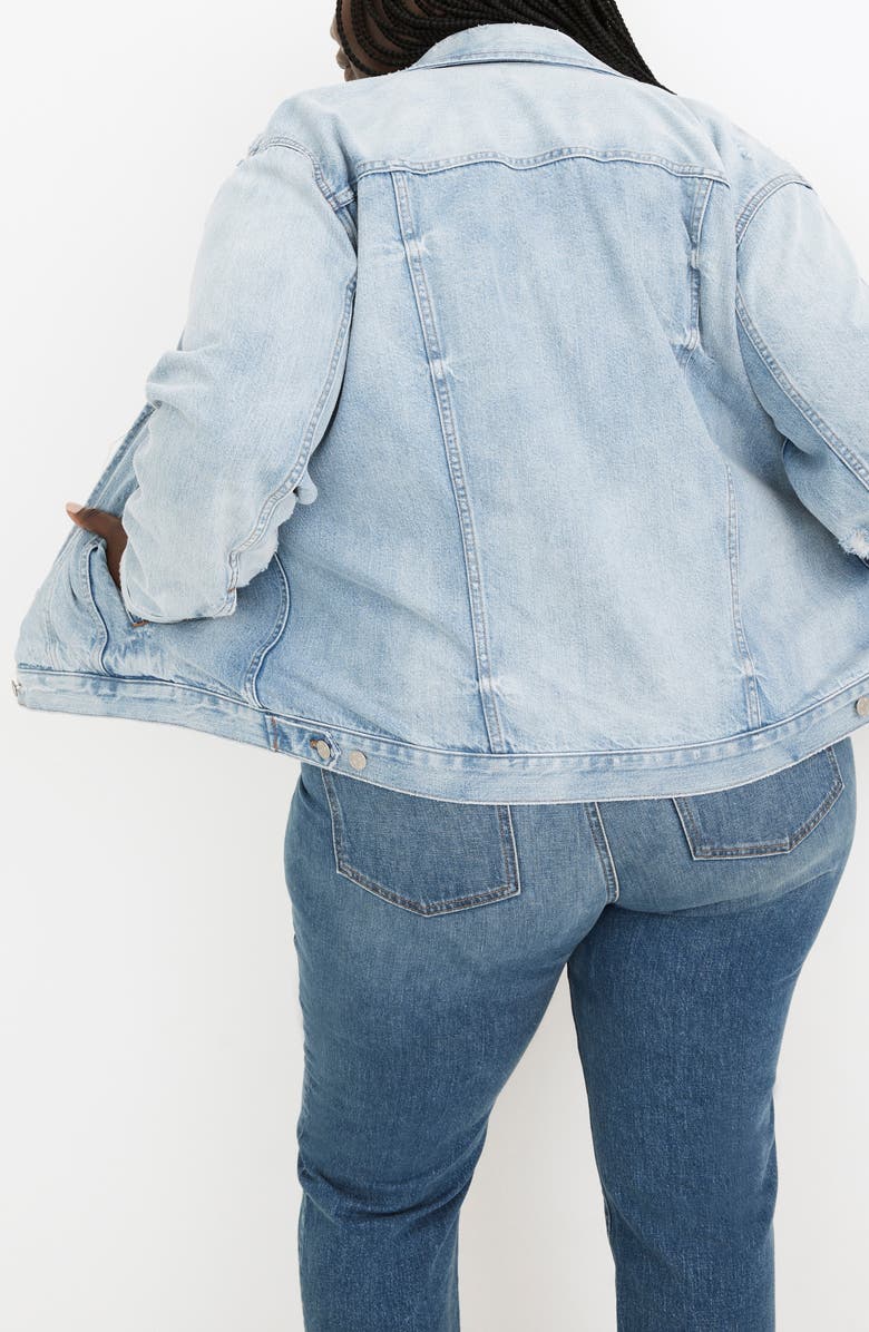 Madewell Oversize Denim Trucker Jacket, Alternate, color,