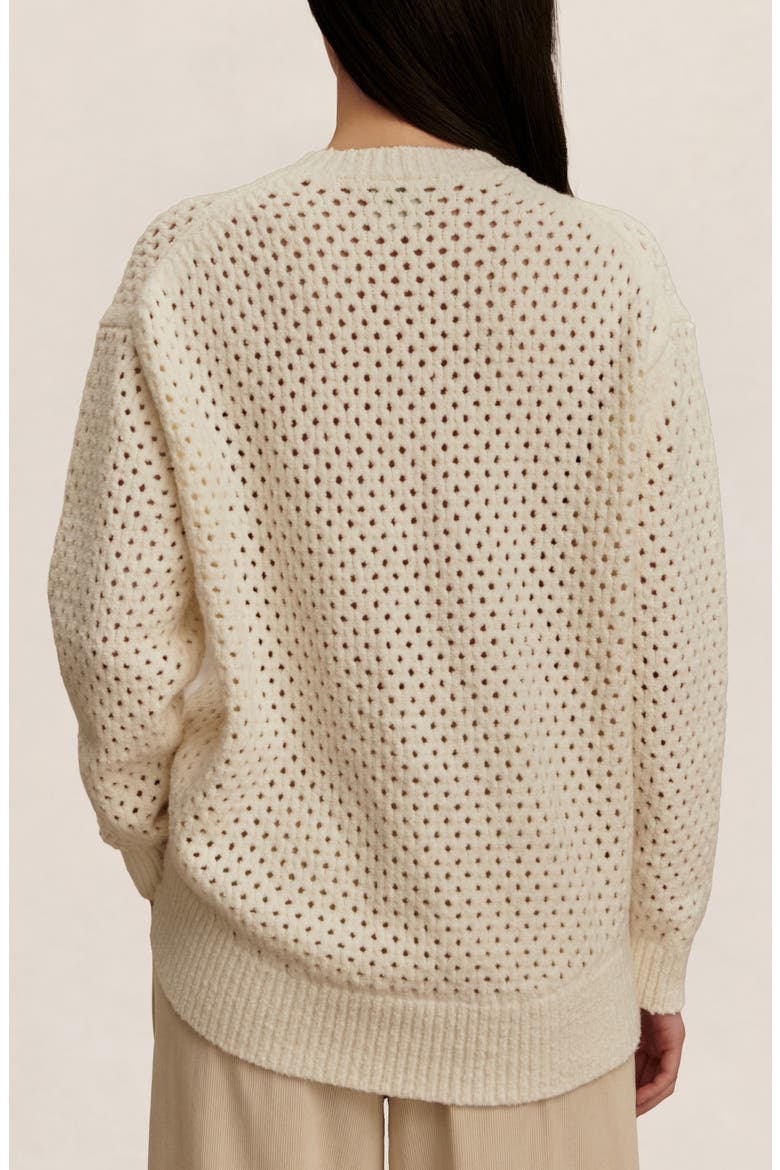 Grady Bouclé Sweater, Alternate, color, COCONUT MILK
