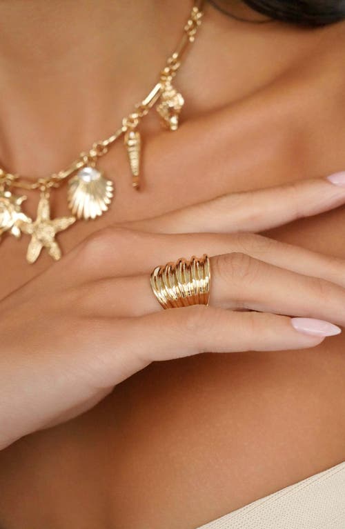 Ettika Stacked Band Ring In Gold