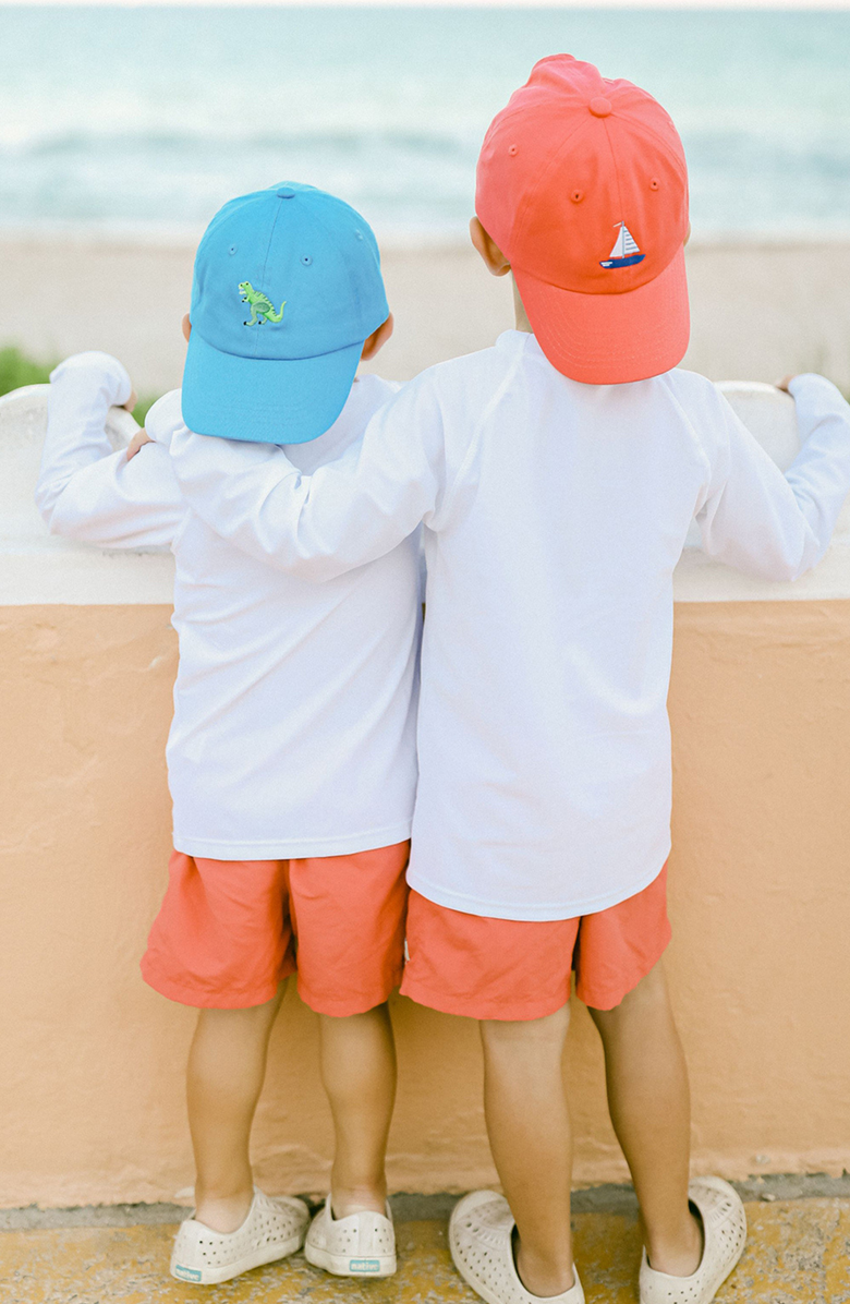 Bits & Bows T-Rex Dinosaur Twill Baseball Hat, Alternate, color, Blue