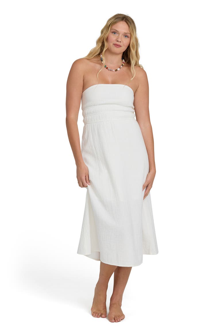 In The Sky Strapless Midi Dress, Alternate, color, SALT CRYSTAL