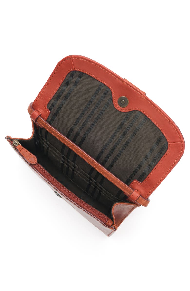 Frye Melissa Leather Crossbody Bag, Alternate, color, Red Clay