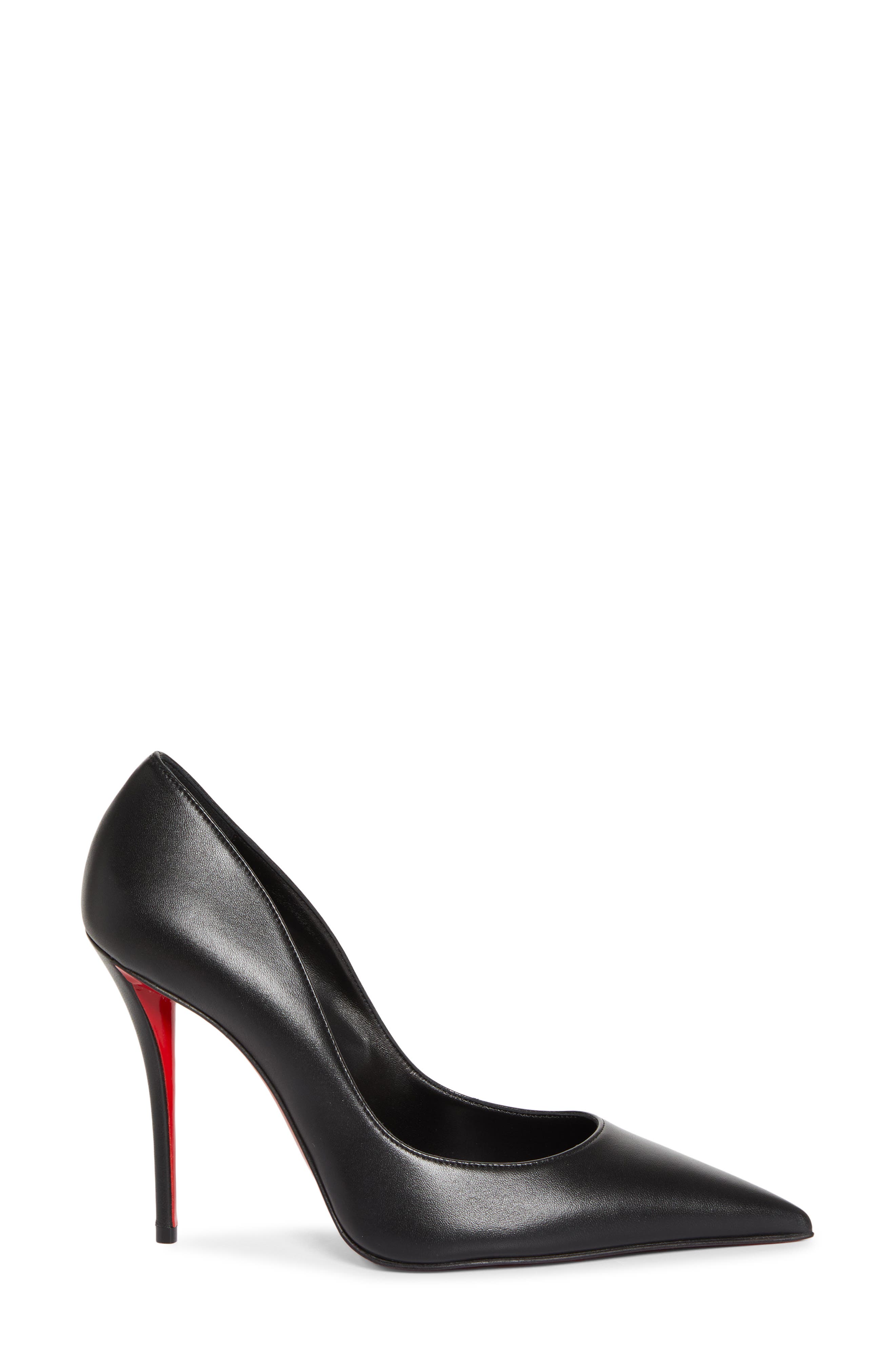 Christian Louboutin Miss Z Pointed Toe Pump, Alternate, color, Black/ Black