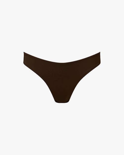 Weworewhat Classic Scoop Bottom In Mahogany