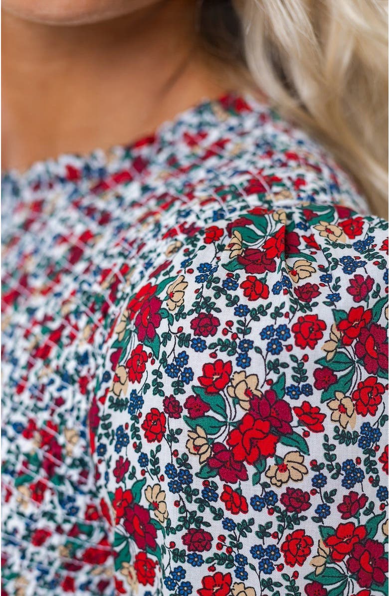 Hope & Henry Women's Organic Smocked Ruffle Collar Dress, Alternate, color, 