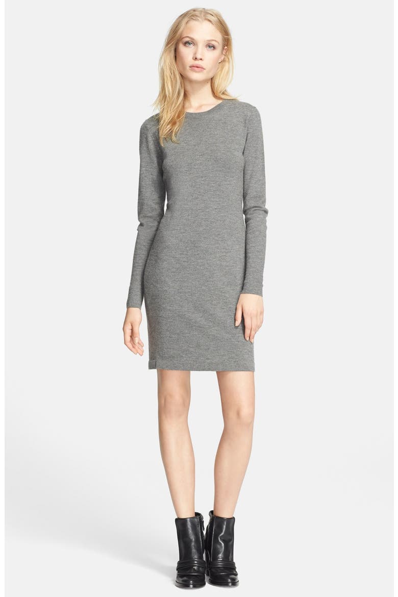 'Siya' Staple Sweater Dress, Main, color, GREY MELANGE