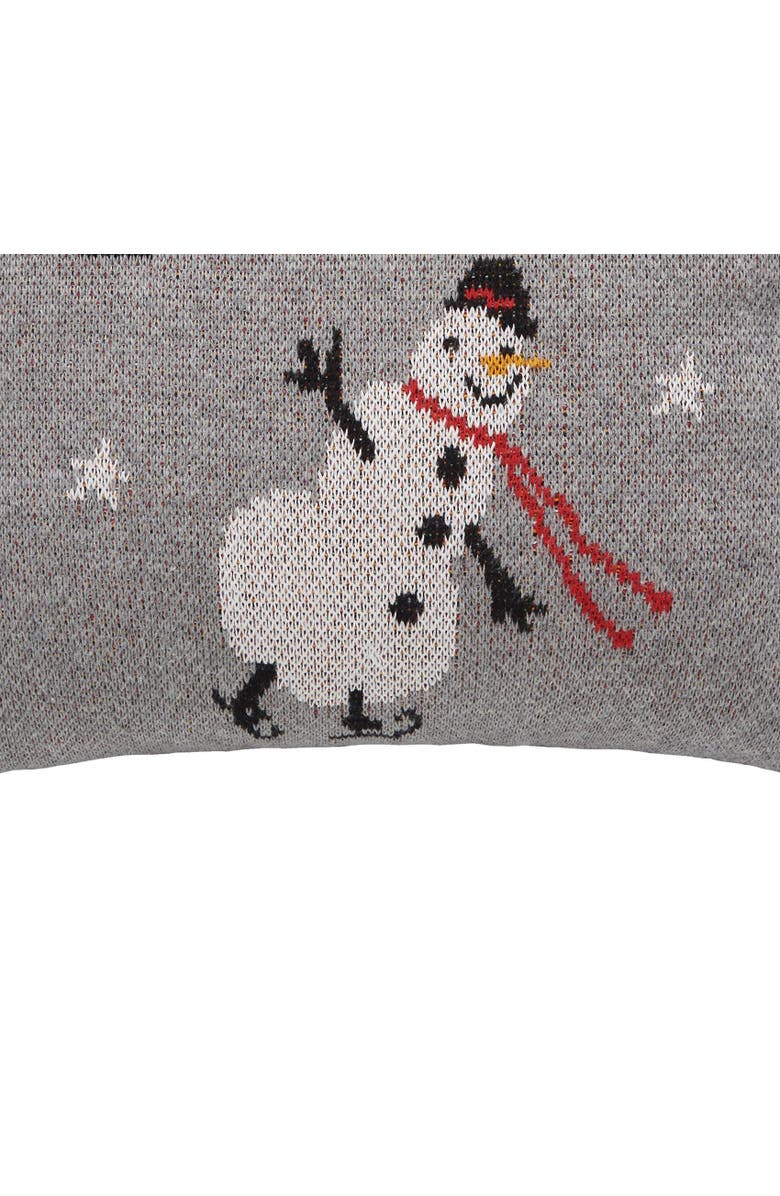 C&F Home Snowman Christmas Throw Pillow, 12" x 12", Alternate, color, Grey