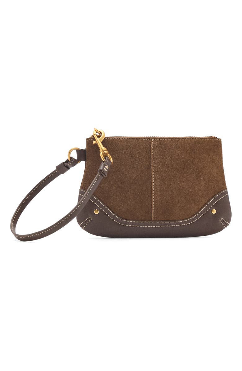 MANGO Leather Wristlet, Main, color,