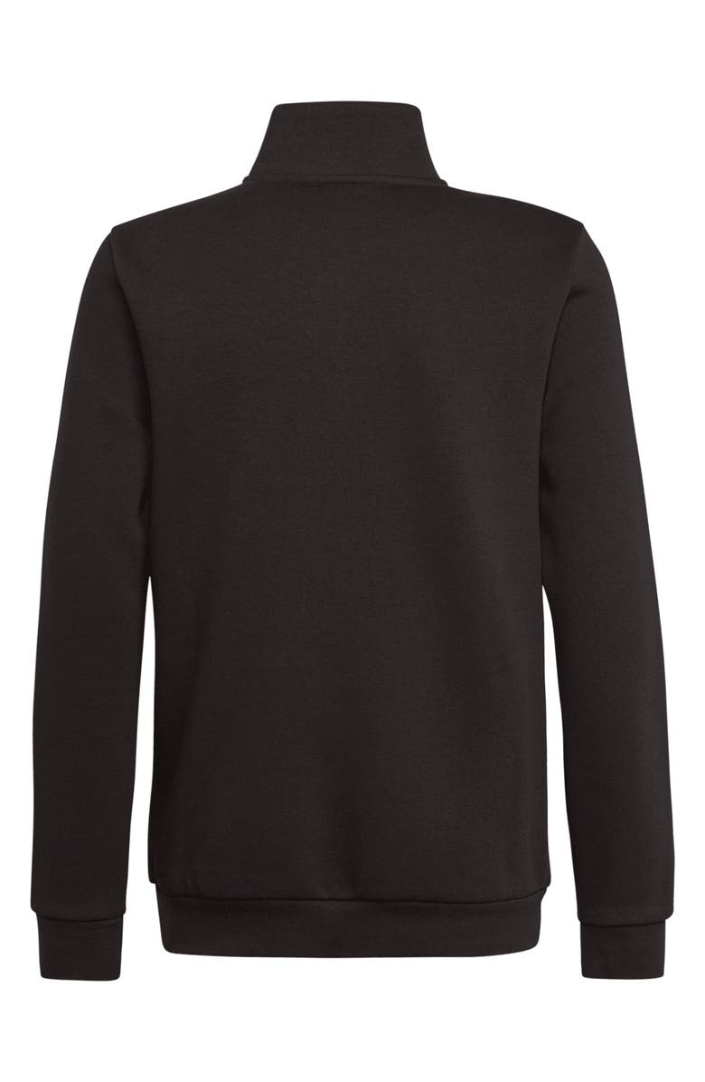 adidas Originals Adicolor Half Zip Cotton Blend Sweatshirt, Alternate, color, Black