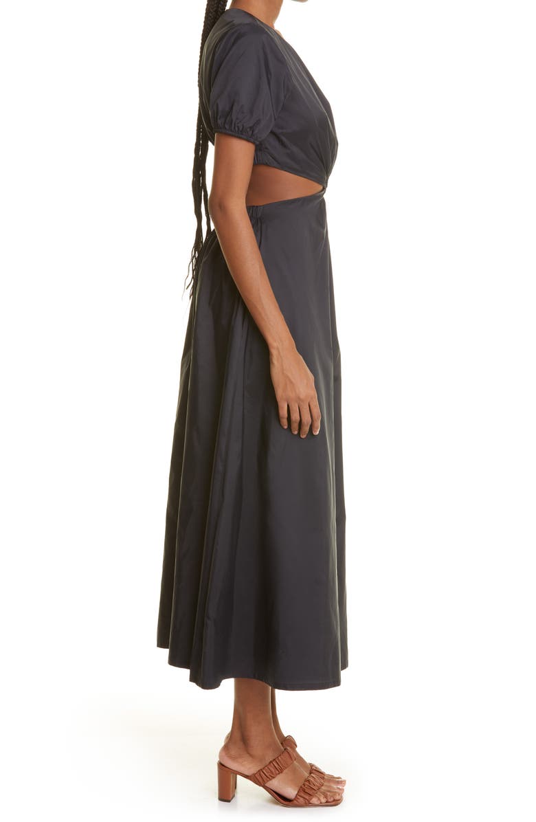 STAUD Calypso Cutout Maxi Dress, Alternate, color, 