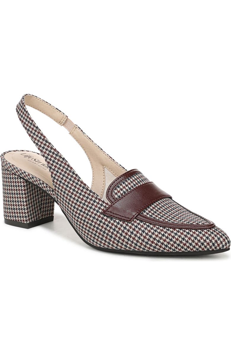 LifeStride Angel Slingback Pump, Main, color, Beige Multi