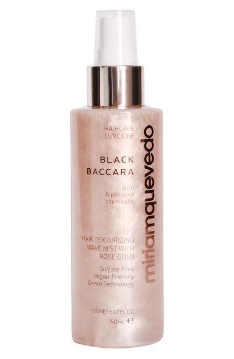 Black Baccara Hair Texturizing Wave Mist With Rose Gold