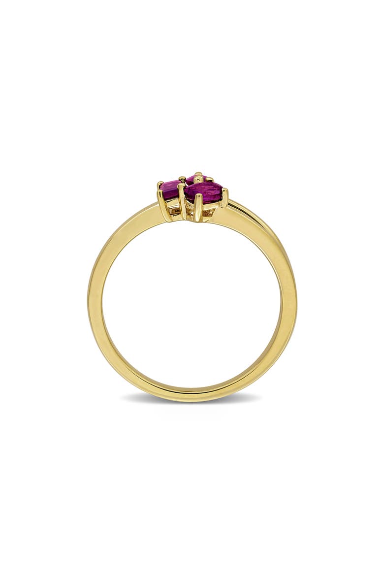 Multiple Cut Rhodolite Cluster Ring, Alternate, color, PINK