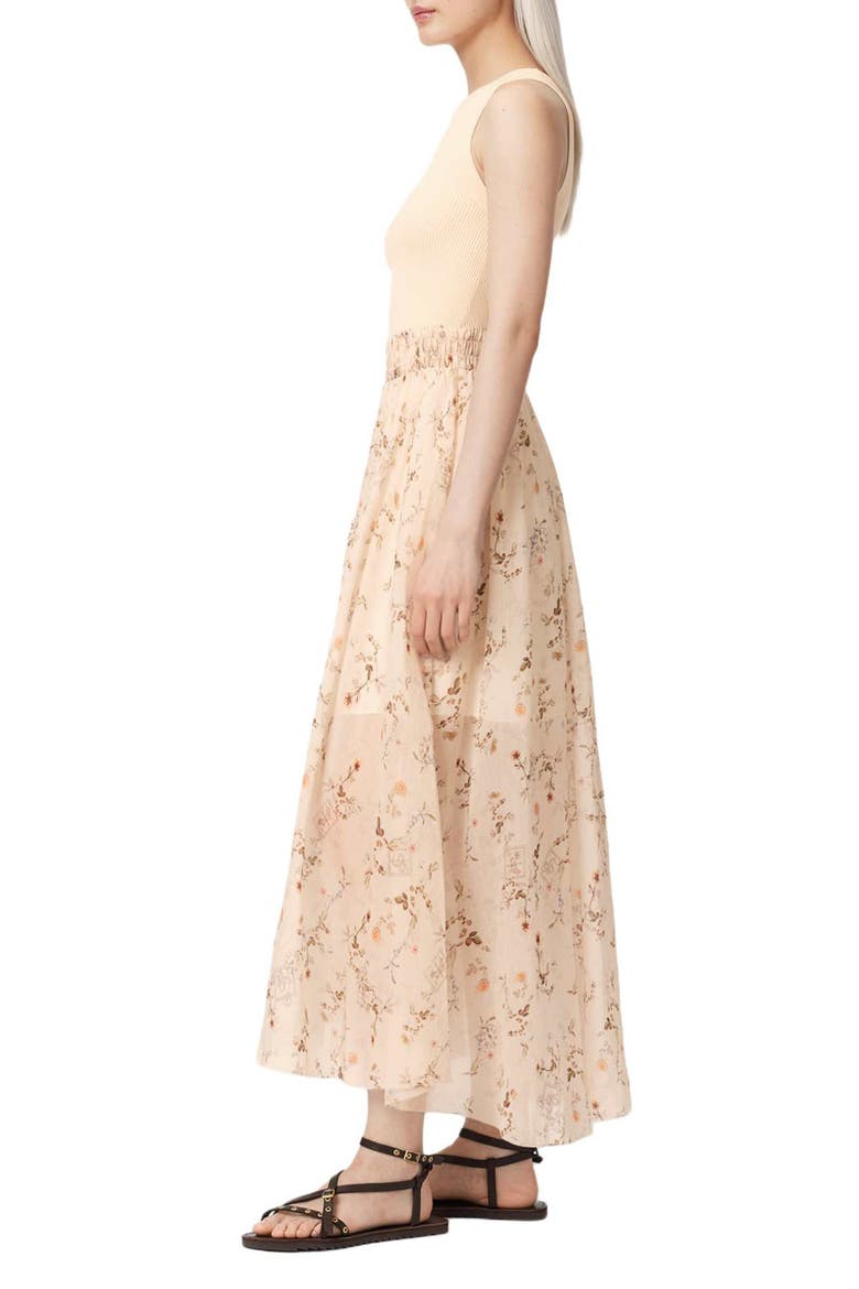 Zenia Maxi Dress, Alternate, color, CARMEL OFF WHITE