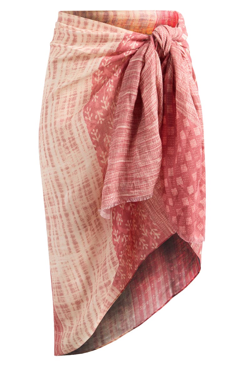Sun Valley Patchwork Pareo, Main, color, DUSTY ROSE