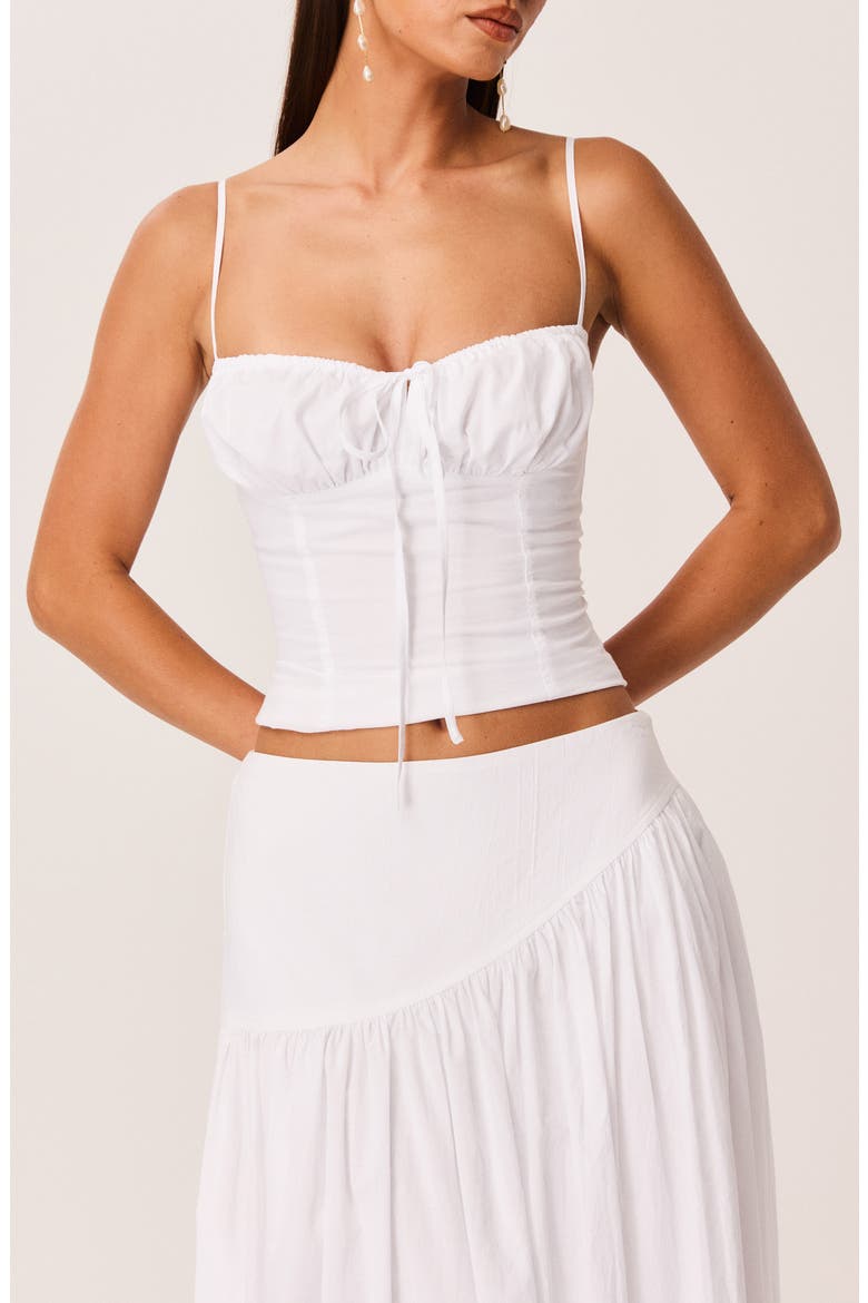 Yelena Cotton Shell, Alternate, color, WHITE