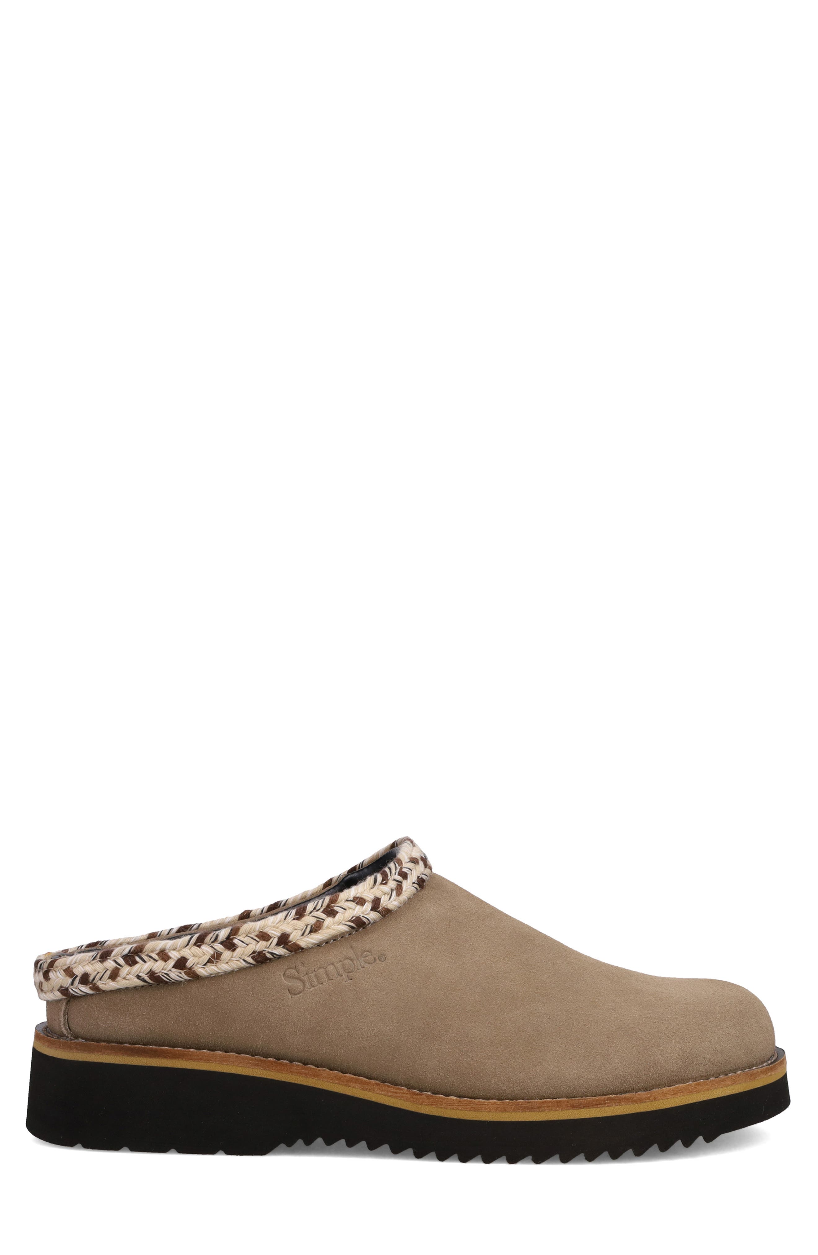 Original Suede Clog, Alternate, color, TAUPE
