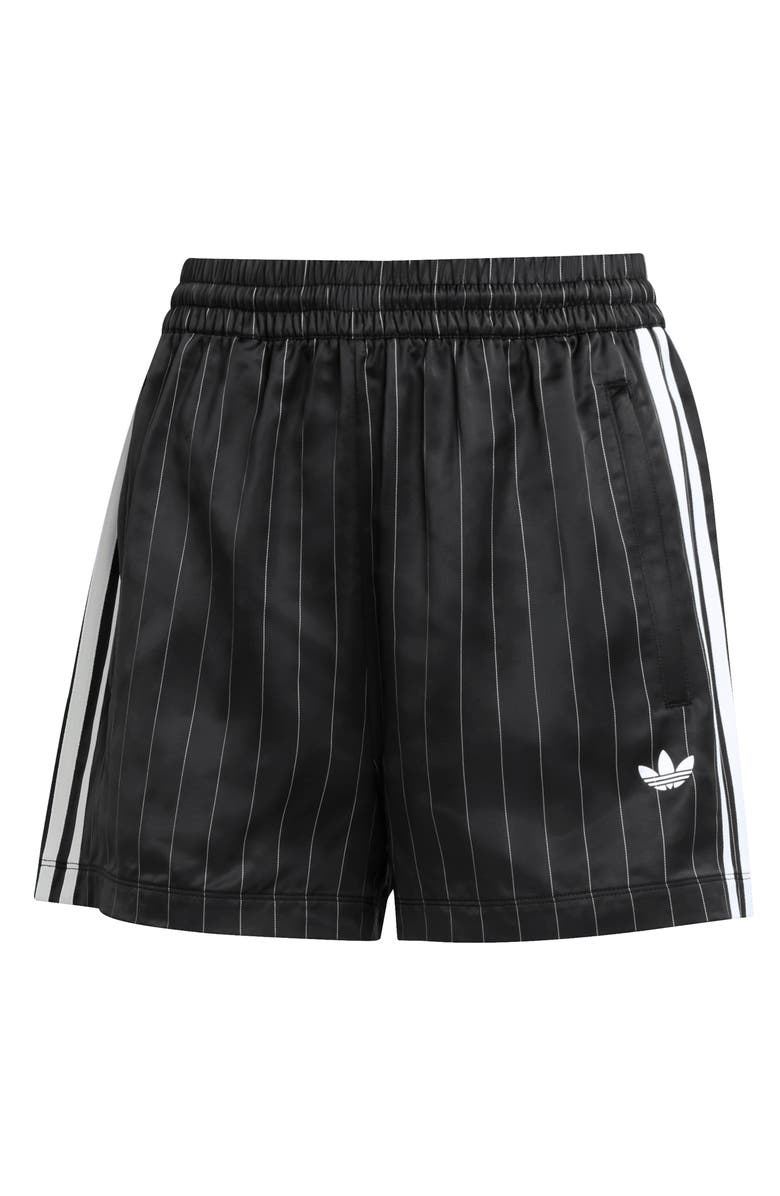 adidas 3-Stripes Pinstripe Satin Shorts, Alternate, color,