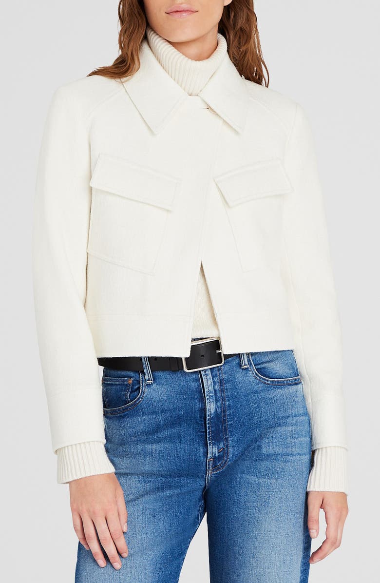 Club Monaco Wool Blend Utility Jacket, Main, color,