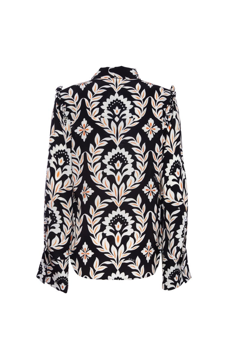 Ascot Shirt Ghirlanda Black, Alternate, color, Ghirlanda Black