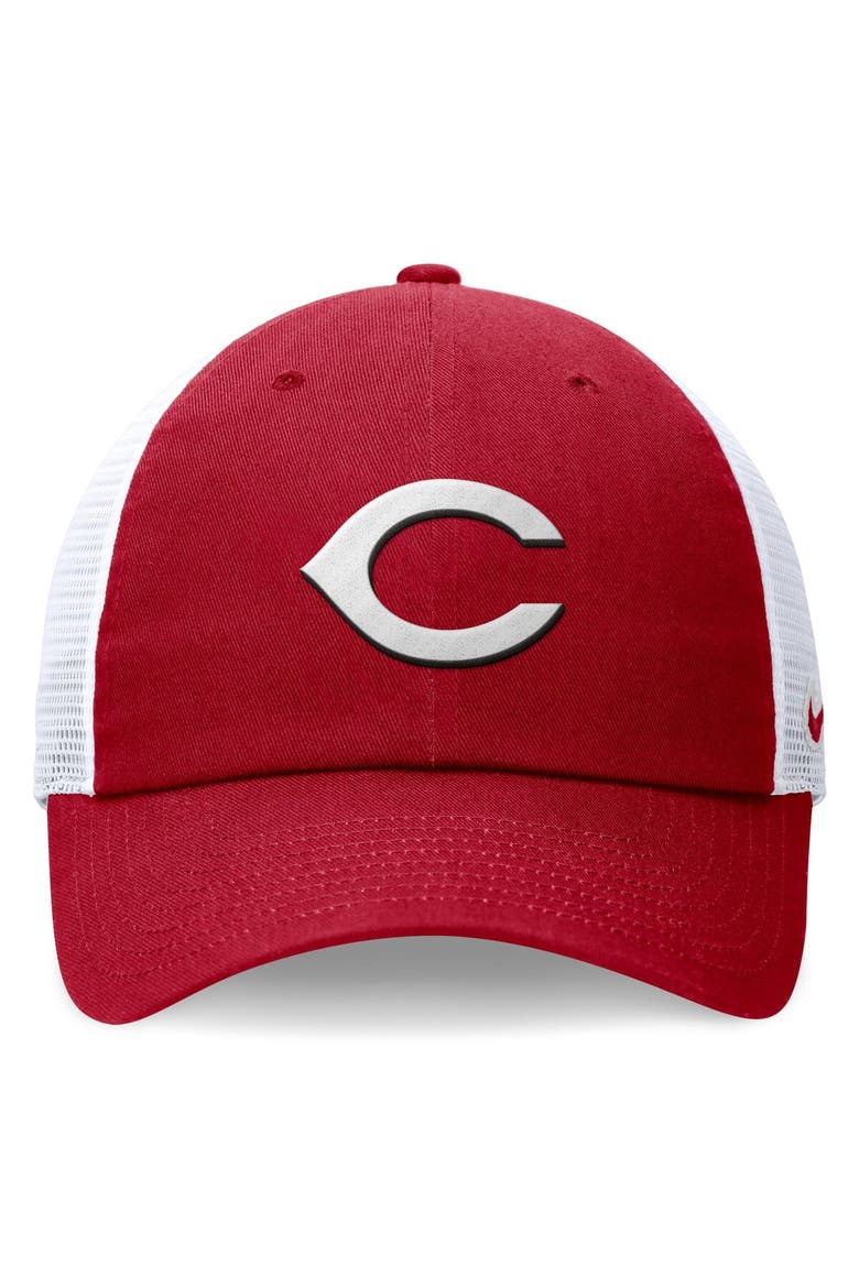 Men's Nike Red Cincinnati Reds Club Trucker Adjustable Hat, Alternate, color, Red