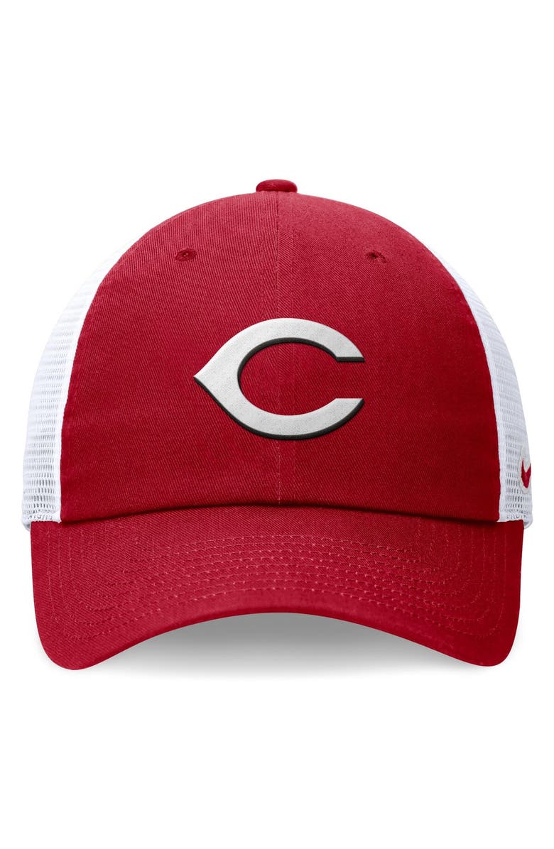 Nike Men's Nike Red Cincinnati Reds Club Trucker Adjustable Hat, Alternate, color, 