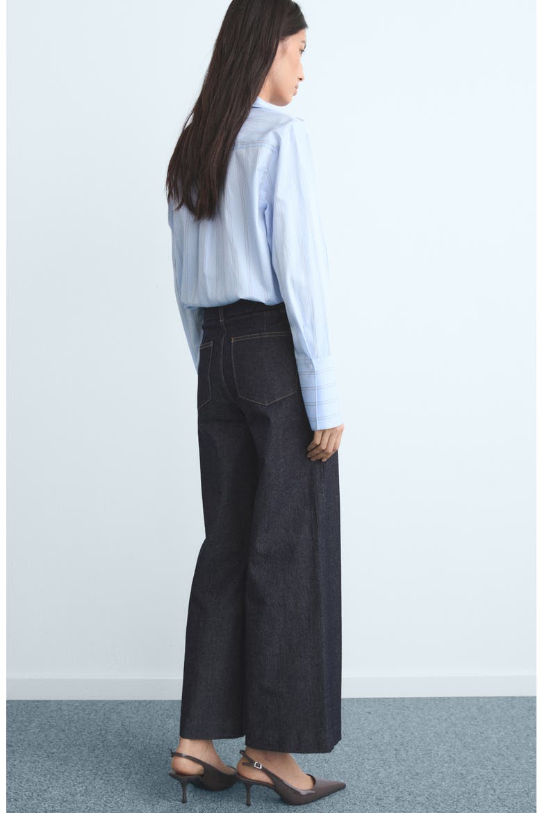 High Waist Culotte Trouser Jeans, Alternate, color, OPEN BLUE