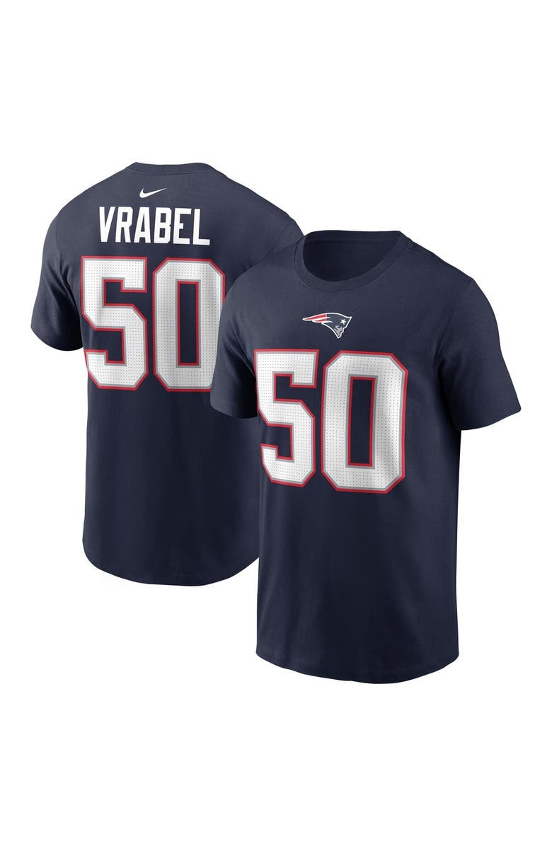Nike Men's Nike Mike Vrabel Navy New England Patriots Retired Player Name & Number T-Shirt, Main, color, Navy