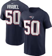 Nike Men's Nike Mike Vrabel Navy New England Patriots Retired Player Name & Number T-Shirt