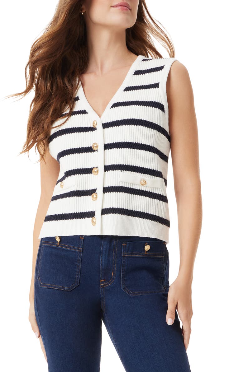 Sam Edelman Winnie Stripe Rib Vest, Main, color,