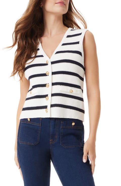 Winnie Stripe Rib Vest