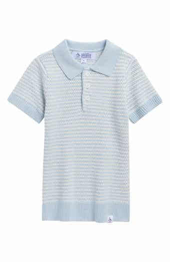 Kids' Stripe Cotton Polo Sweater