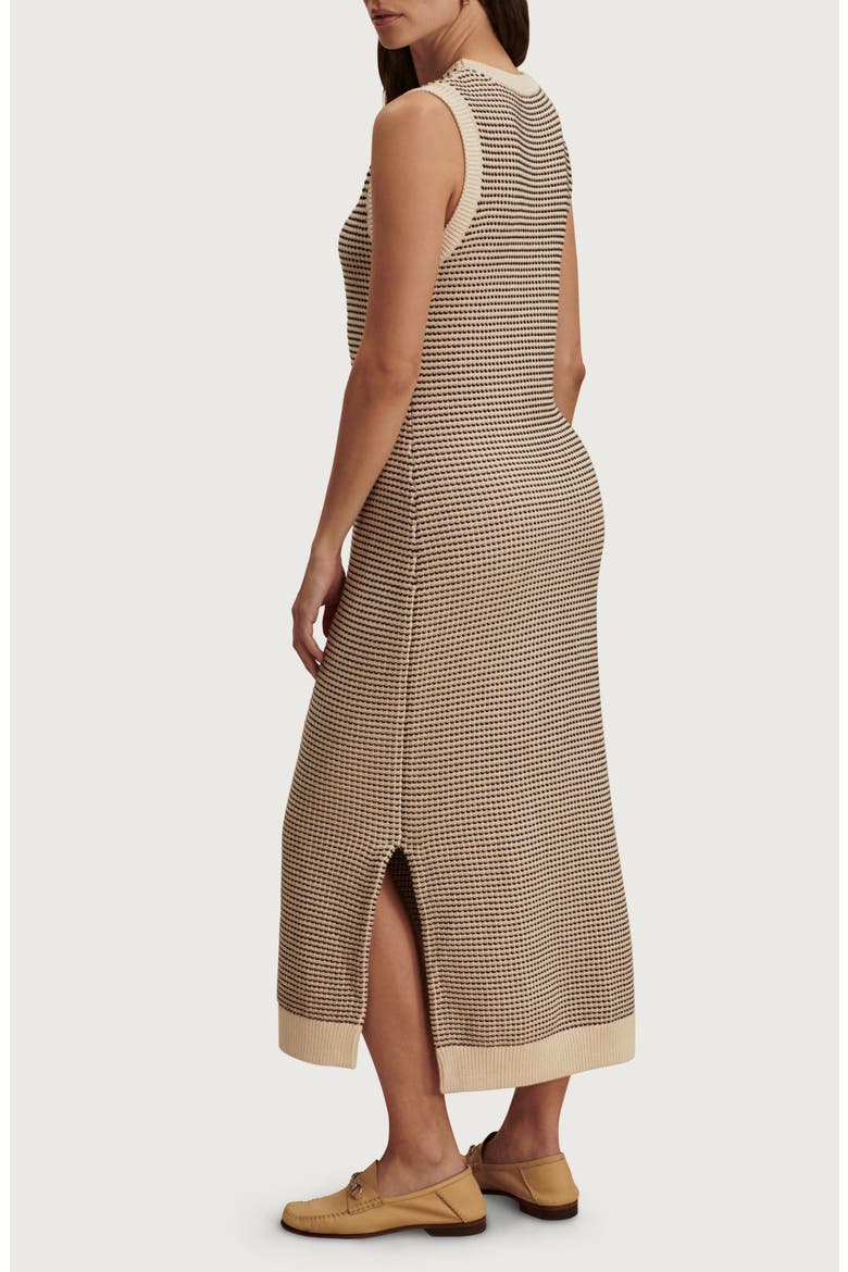 Sadia Sleeveless Cotton Midi Sweater Dress, Alternate, color, BIRCH