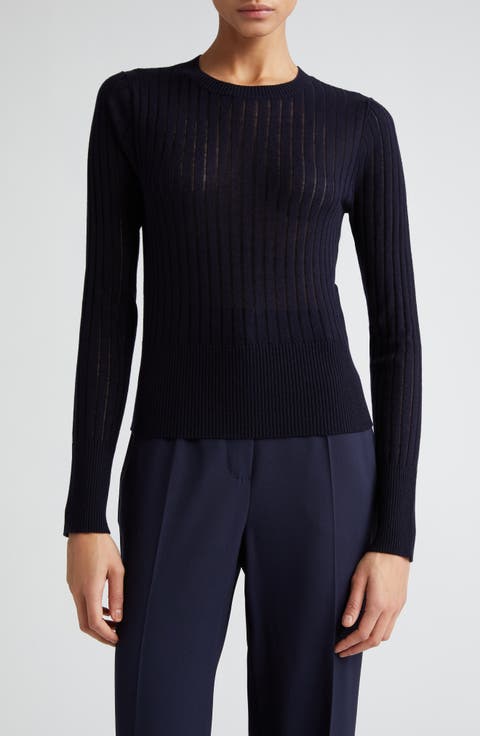 Funale Silk & Wool Rib Sweater