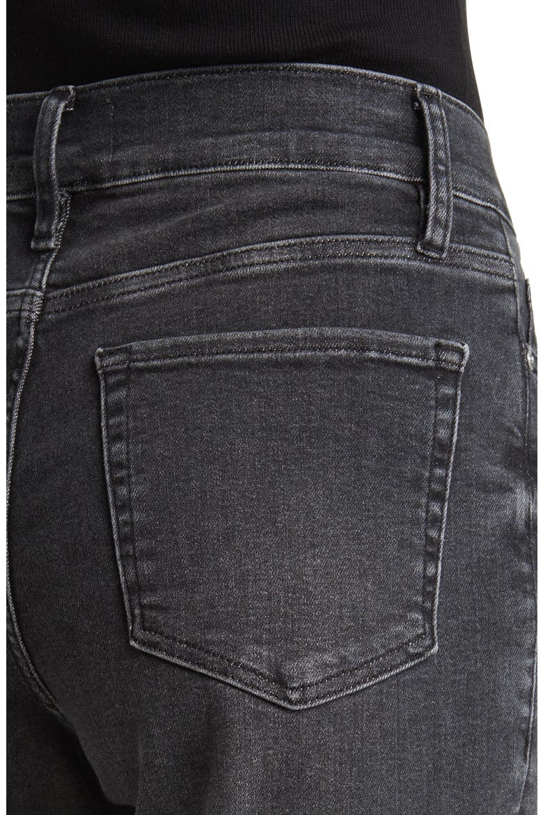 Le Slim Palazzo Raw Hem High Waist Wide Leg Jeans, Alternate, color, MURPHY