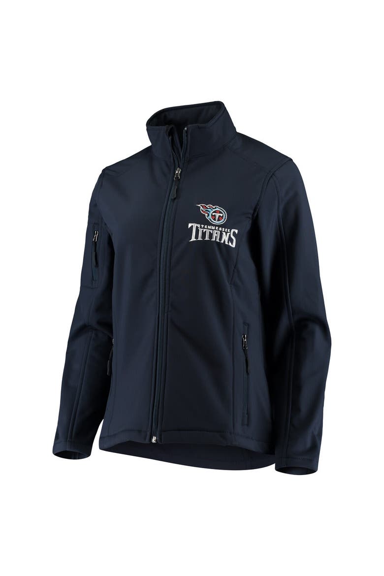 Women's Navy Tennessee Titans Full-Zip Sonoma Softshell Jacket, Alternate, color, Navy